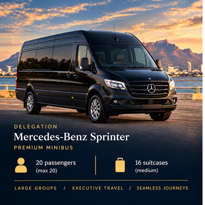 Mercedes-Benz Sprinter, premium minibus, black